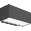 Image de Applique murale LED Afrodita double face 17,5W IP65 Gris Urbain LEDS-C4 05-9911-Z5-CL 3000K Blanc chaud