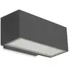 Image de Leds-c4 Afrodita - Lumière Led Extérieure Petite Lèche Murale Haut / Bas Lumière Gris Urbain Ip65
