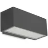 Image de Leds-c4 Afrodita - Lumière Led Extérieure Petite Lumière Lèche Murale Gris Urbain Ip65