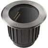 Image de Spot Gea, disque lumineux LED, en acier inoxydable et en verre, 22 cm