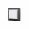 Image de Forlight - Applique Extérieure Ip65 Grove Diffuser Square Led 2w 4000k Noir 172lm