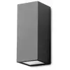 Image de Applique murale d'extérieur LEDS C4 Cube - 150 W, 2 200 lm, IP44, noir
