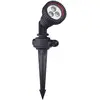 Image de Projecteur extérieur Forlight Tidian, adapté à une utilisation en extérieur, avec indice de protection IP65. Projecteur avec pic à planter pour le gazon. Compatible avec une ampoule GU10. Couleur : noir