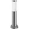 Image de Forlight Koral IP55 : lampadaire de jardin étanche pour l'extérieur. Mât d'éclairage pour allées et sentiers. Borne lumineuse en acier inoxydable Urban Grey 23 W. Lanterne moderne pour allées et sentiers