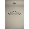 Image de Suspension LEDS C4 Tubs - 41 W, blanc chaud, 1990 lm, noir