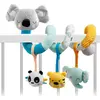 Image de EUREKAKIDS - Spirale d'activité pour lit d'enfant et parc - De 0 à 3 ans - Eveil sensoriel - Plus de 10 stimulations sensorielles différentes