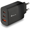 Image de NGS Bud 65W Chargeur Mural Universel 65W Ultrarapide - 2x USB-C PD & PPS, 1x USB-A QC 3.0 - Noir - Neuf