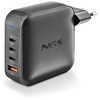Image de Chargeur mural universel NGS Bud 160W 160W Ultrafast - GaN - 3x USB-C PD & PPS, 1x USB-A QC 3.0 - No - Neuf