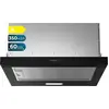 Image de Cecotec Hotte aspirante télescopique de 60 cm Bolero Flux TLM 603500 Black A. Moteur 70 W, Puissance d'aspiration 350 m3/h