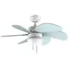 Image de Ventilateur de plafond Cecotec design bleu - Neuf