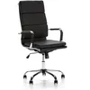Image de Fauteuil De Bureau Morgan Inclinable Noir, Cuir Synthétique