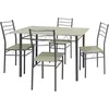 Image de Vs Venta-stock   Ensemble De Table Et 4 Chaises Lima   Dimensions Table 110x70x76cm   Acier Et Mdf   Confort Optimal Pour Salle À Manger