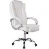 Image de Vs Venta-stock   Fauteuil De Bureau Réglable En Hauteur   Structure Métal   Tapissé En Cuir Synthétique   Accoudoirs En Plastique   Sur Roulettes   Dimensions 74 X 68 X 113/123 Cm