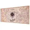 Image de Tapis de Souris XXL Gamer Antidérapant motif Carte du Maraudeur Marron / Beige - Neuf