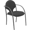 Image de Piqueras Y Crespo - Pack 2 Chaises Hellin Noir Châssis Bali Noir