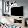 Image de Meuble Tv Lebo Naturel - Blanc Brillant 204 X 48 X 42 Cm