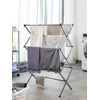 Image de Séchoir à linge métallique pliable et extensible avec 3 niveaux de hauteur Cloxy InnovaGoods (11 barres)