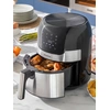 Image de Friteuse sans Huile InnovaGoods Fryinn 3500 Noir Acier inoxydable 1400 W 3,5 L