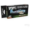 Image de Peinture WWII US Navy & USMC Aircraft Colors SET - AK Interactive Peinture à maquette acrylique - 5568339927