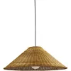 Image de Ledsc4 Lampe À Suspension Caribe Ø600 E27 15w Noir Rotin Naturel 722lm