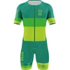 Image de Maillot de triathlon à manches courtes Otso Haritaka, vert, taille L, homme, vert, taille L