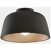 Image de Leds C4 Miso Plafonnier Semi-encastré De 29 Cm, Noir, Culot E27, 15 W