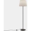 Image de Leds C4 Metrica Lampadaire Rond Avec Abat-jour Conique Noir E27 15w