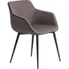 Image de Angel Cerdá chaise recouverte de tissu gris foncé 4005