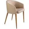 Image de Angel Cerdá chaise recouverte de tissu beige 4007