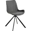 Image de Angel Cerdá Chaise pivotante en tissu gris foncé 4071
