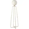Image de Angel Cerdá Lampadaire acier doré et verre blanc 8047