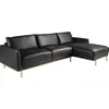 Image de Angel Cerd   Chaise longue droite Canap © en cuir noir 6197