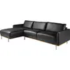Image de Angel Cerd   Gauche Chaise longue Canap © en cuir noir 6198