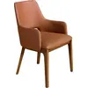 Image de Chaise Angel Cerdá en éco-cuir marron 4157