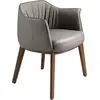 Image de Angel Cerdá Chaise en similicuir gris 5152