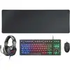 Image de Mars Gaming Gaming Pack MCP-RGB3/ Clavier RGB + Souris optique + Tapis de souris XXL + Ecouteurs