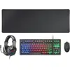 Image de Mars Gaming MCP-RGB3, câble, USB, clavier à membrane, disposition QWERTY, éclairage RGB LED, couleur noire