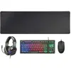 Image de Mars Gaming MCPRGB3FR, Câble, USB, Commutateur à membrane, LED RGB, Noir, Souris incluse