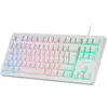 Image de Mars Gaming Tkl Mk023 Rgb Gaming-tastatur Weiß French AZERTY Weiß French AZERTY