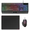 Image de Mars Gaming MCP124, Câble, USB, Commutateurs à membrane, AZERTY, LED RGB, Noir