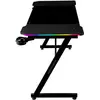 Image de Mars Gaming MGDX140RGB, Droit, Forme rectangulaire, Acier, Gaming, Fibre de carbone, Noir