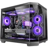Image de Mars Gaming MC-3TCOREM, Boîtier Gaming Custom Micro-ATX, Triple Fenêtre en Verre Trempé, Double Chambre Latérale, Support Refroidissement Liquide 360mm, Gestion Câblage, Mini-Tour PC, USB-C, Noir en occasion ou reconditionné