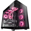 Image de Mars Gaming MC-FUSION Gaming ATX Verre trempé incurvé à double chambre Noir
