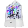 Image de Mars Gaming Mc-xo Semitorre Atx Double Tempered Glass Tempered Fan Frgb 120mm Double Chamber White
