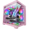 Image de Mars Gaming Mc-view2 Pc-tower-gehäuse Rosa Rosa One Size