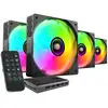 Image de Mars Gaming MFSI4KIT système de refroidissement d'ordinateur Boitier PC Ventilateur 12 cm Noir - Neuf