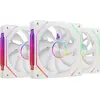 Image de Lot de 3 Ventilateurs boitier Mars Gaming MF-LinkFinity 2 RGB - 12cm (Blanc) #3POURCENT