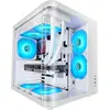 Image de Mars Gaming MC-CURVW, Midi Tower, PC, Schwarz, Weiß, ATX, micro ATX, Mini-ITX, Gaming, 16,5 cm