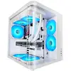 Image de Mars Gaming MC-CURVW Midi Tower Noir, Blanc - Neuf