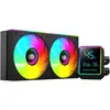 Image de Kit Watercooling AIO Mars Gaming ML-LCDPro RGB - 240mm (Noir) #3POURCENT